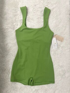 Spiritual Gangster Salem Short Romper - Cactus Green